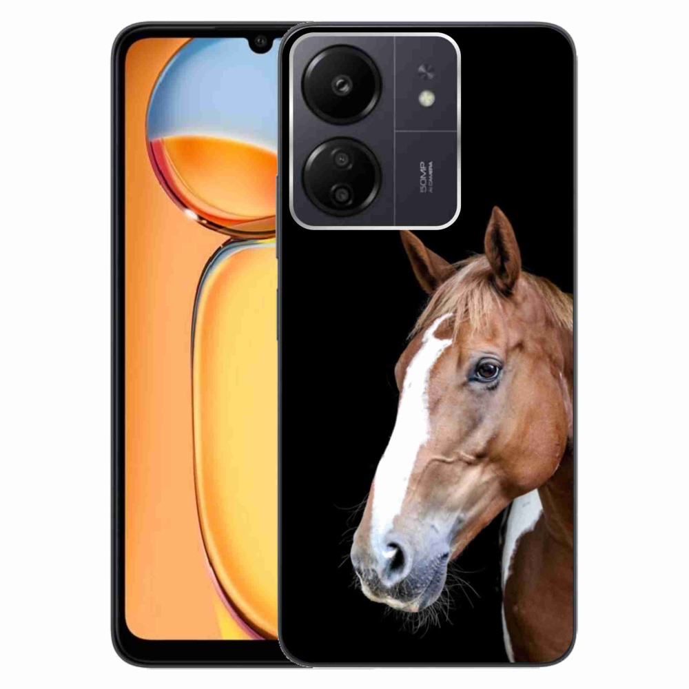 Gelový kryt mmCase na Xiaomi Poco C65/Redmi 13C - hnědý kůň 3