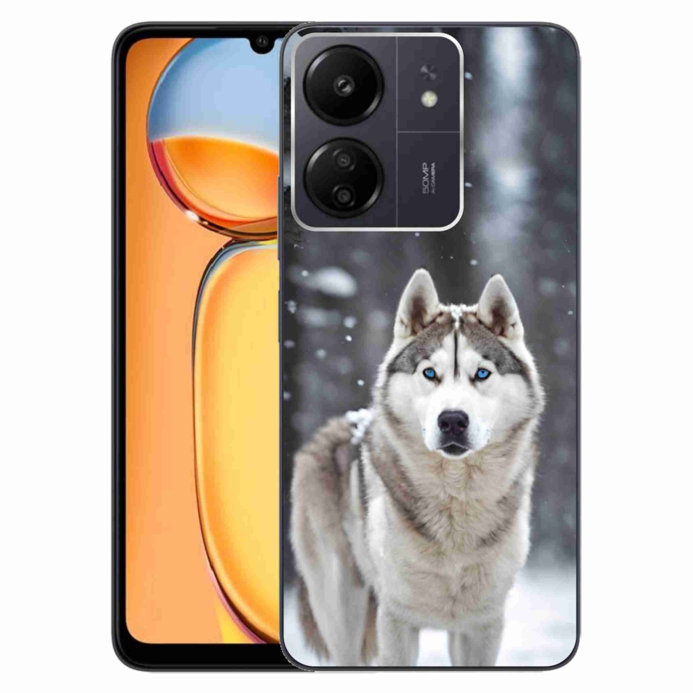 Gelový kryt mmCase na Xiaomi Poco C65/Redmi 13C - husky 2