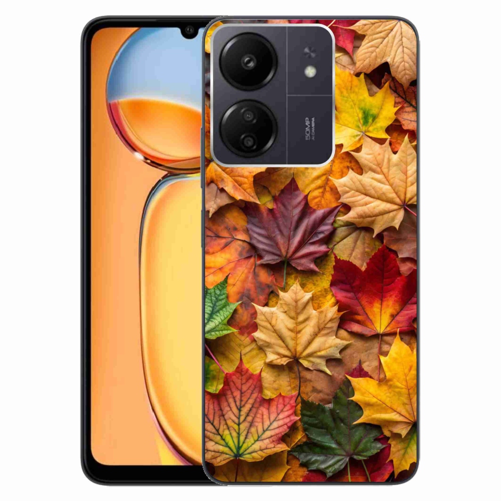 Gelový kryt mmCase na Xiaomi Poco C65/Redmi 13C - javorové listy 2