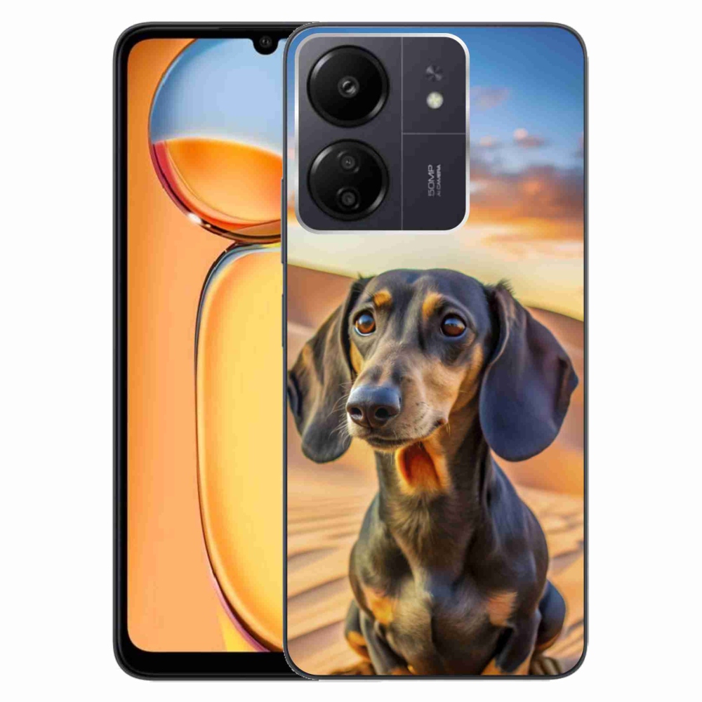 Gelový kryt mmCase na Xiaomi Poco C65/Redmi 13C - jezevčík 3 