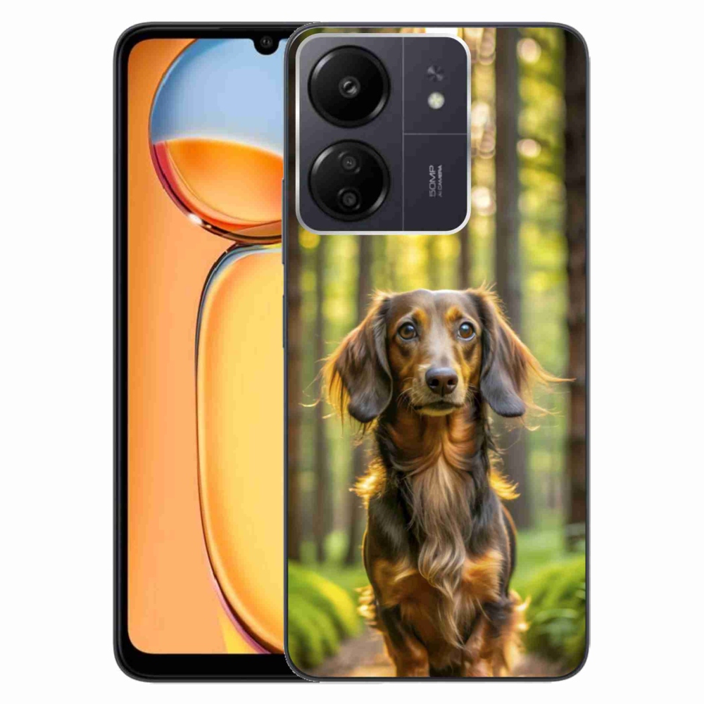 Gelový kryt mmCase na Xiaomi Poco C65/Redmi 13C - jezevčík 4