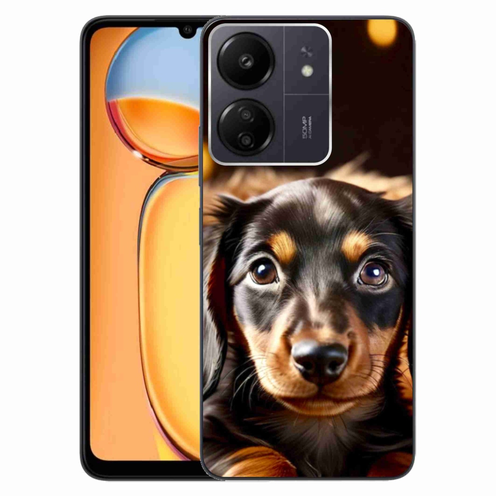 Gelový kryt mmCase na Xiaomi Poco C65/Redmi 13C - jezevčík