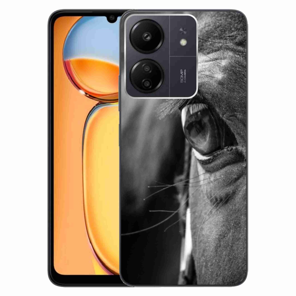 Gelový kryt mmCase na Xiaomi Poco C65/Redmi 13C - koňský pohled