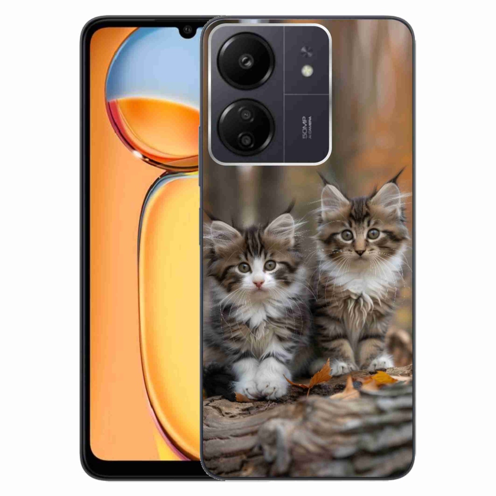 Gelový kryt mmCase na Xiaomi Poco C65/Redmi 13C - kočičí duo 3
