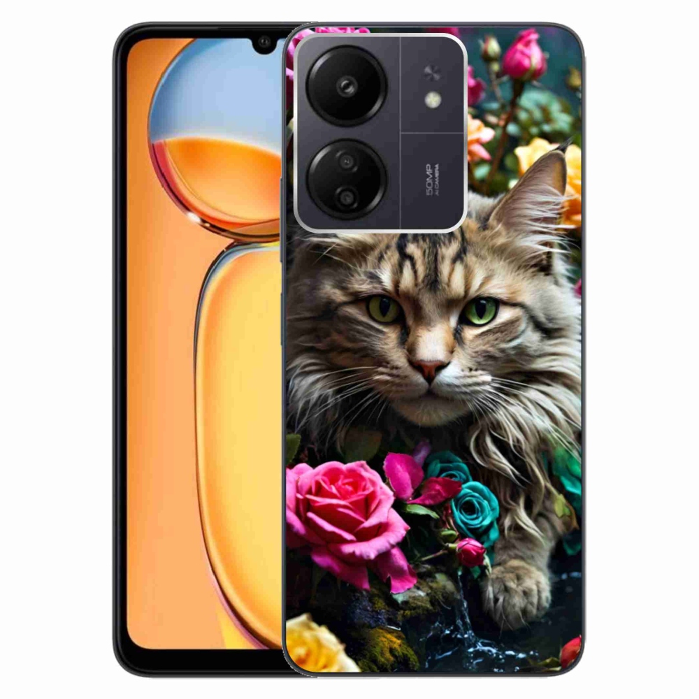 Gelový kryt mmCase na Xiaomi Poco C65/Redmi 13C - kočíčí pohled 2