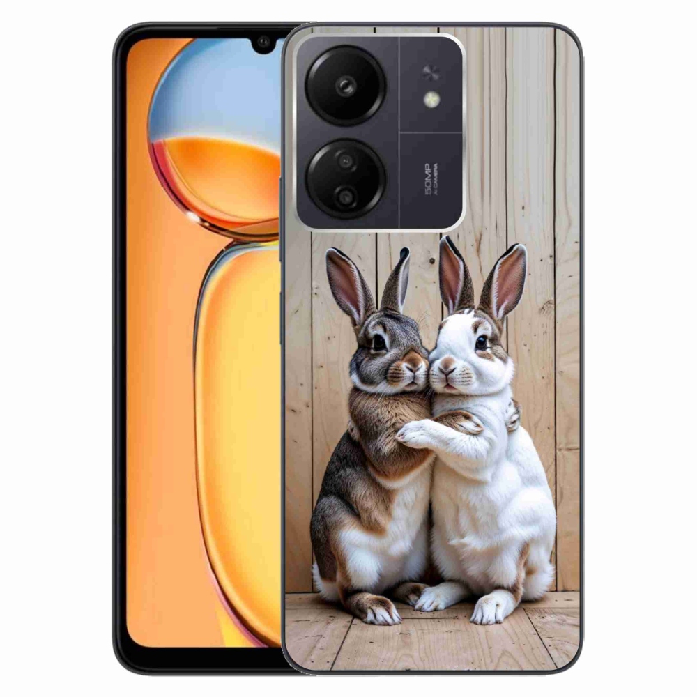 Gelový kryt mmCase na Xiaomi Poco C65/Redmi 13C - králičí pár