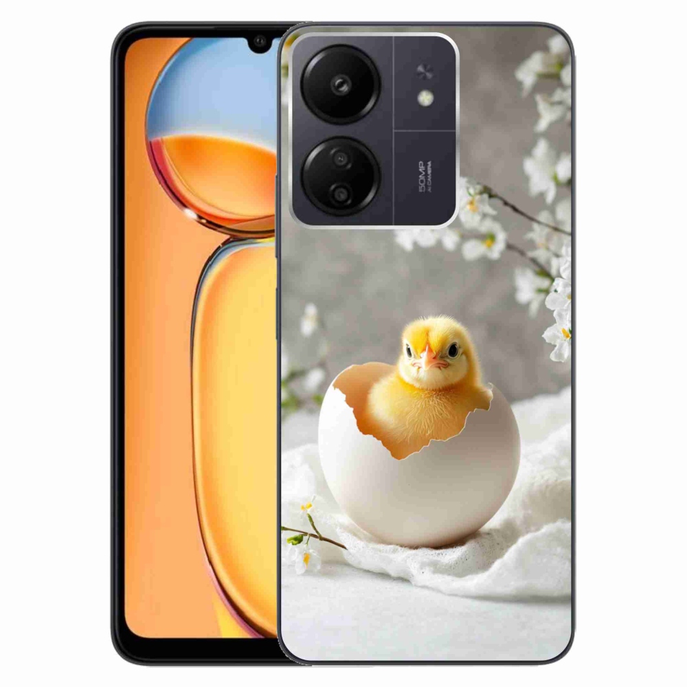 Gelový kryt mmCase na Xiaomi Poco C65/Redmi 13C - kuřátko