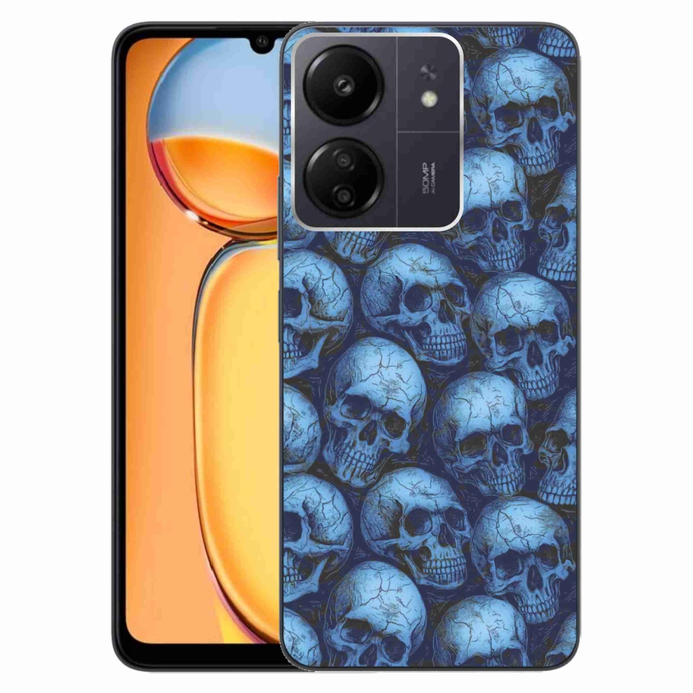 Gelový kryt mmCase na Xiaomi Poco C65/Redmi 13C - lebky