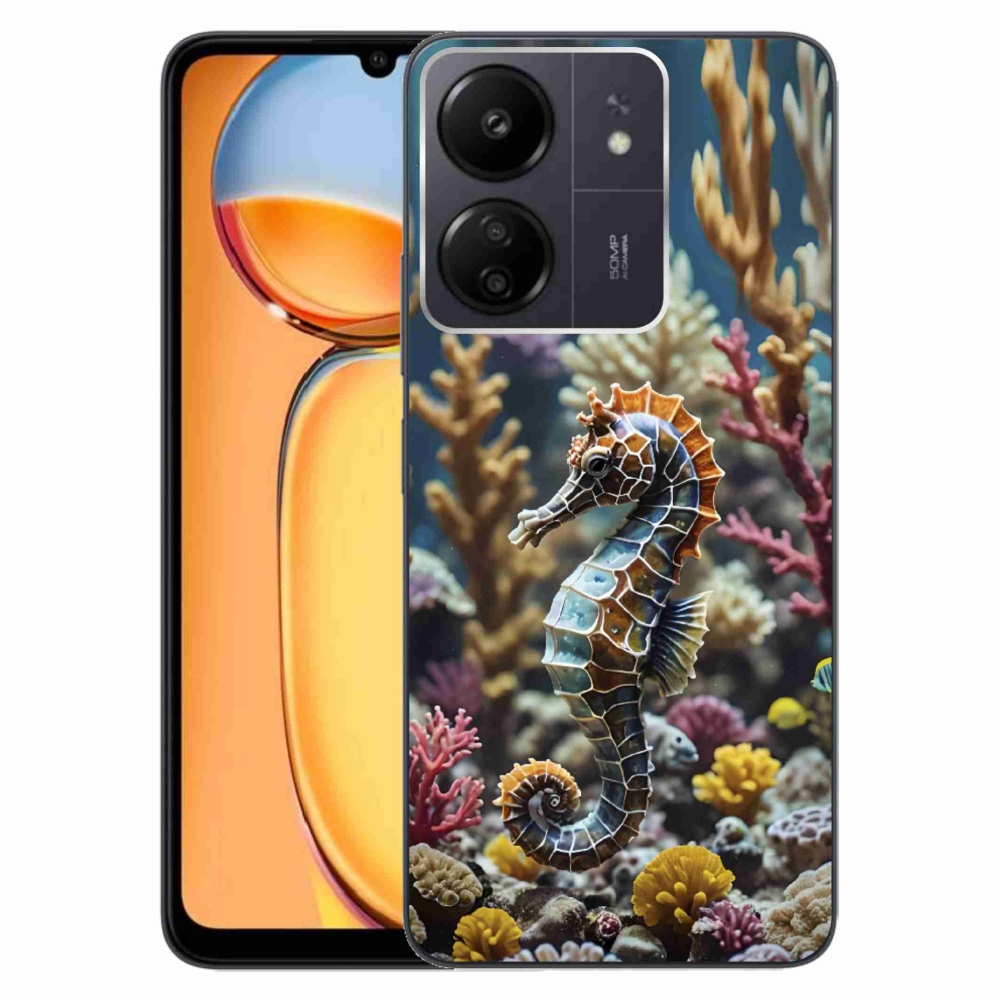 Gelový kryt mmCase na Xiaomi Poco C65/Redmi 13C - mořský koník 2