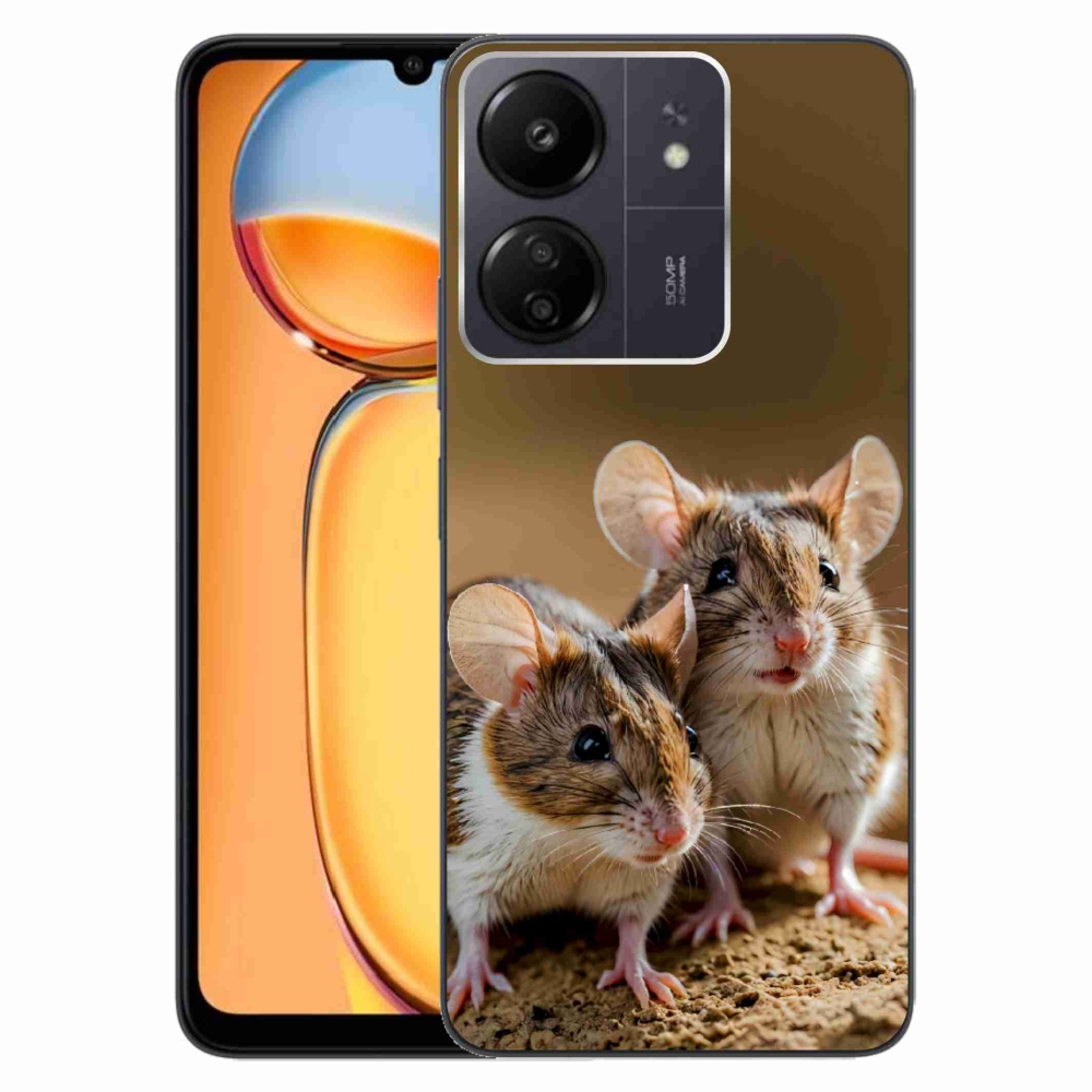 Gelový kryt mmCase na Xiaomi Poco C65/Redmi 13C - myší duo