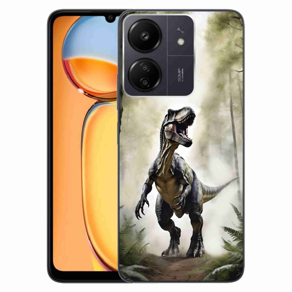 Gelový kryt mmCase na Xiaomi Poco C65/Redmi 13C - naštvaný T-Rex