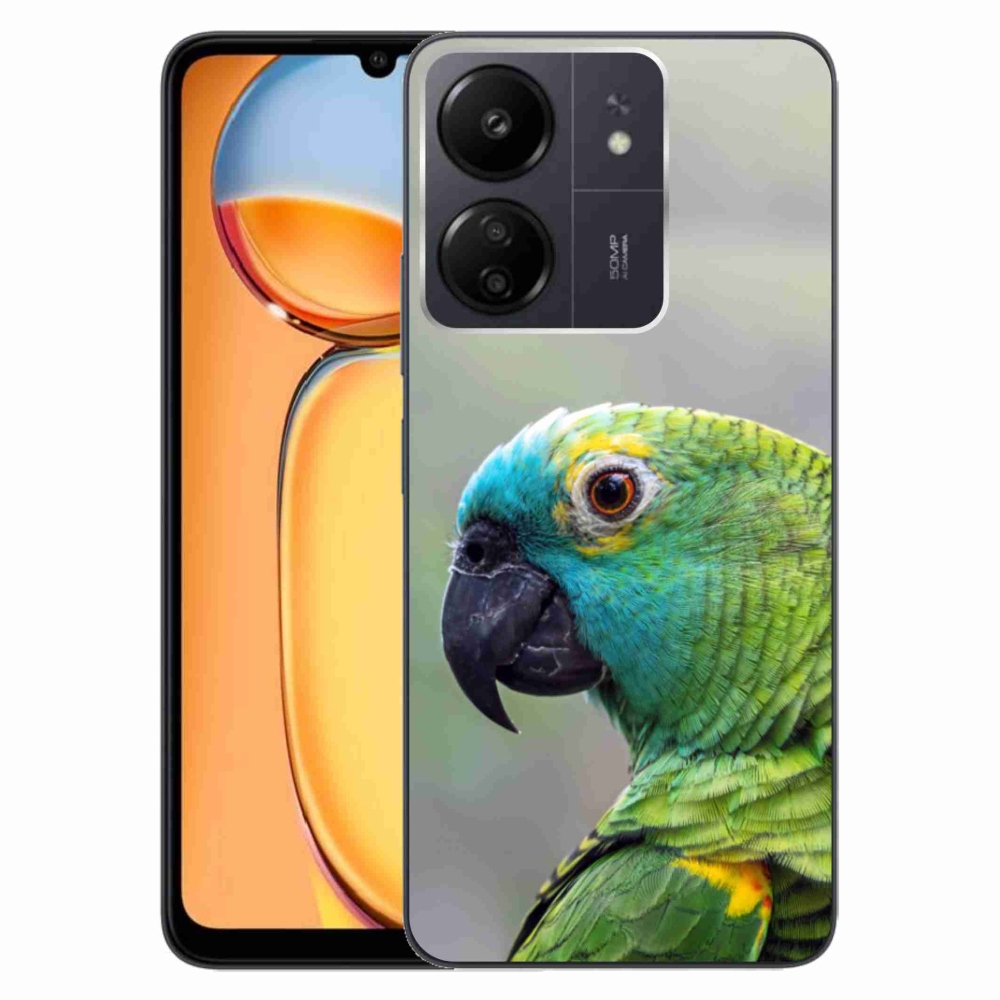 Gelový kryt mmCase na Xiaomi Poco C65/Redmi 13C - papoušek amazoňan