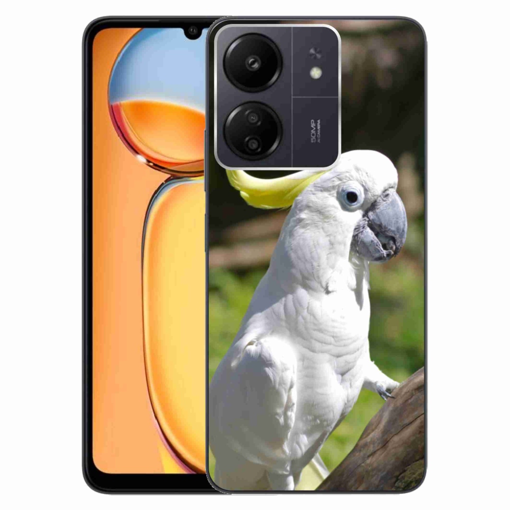 Gelový kryt mmCase na Xiaomi Poco C65/Redmi 13C - papoušek kakadu 2