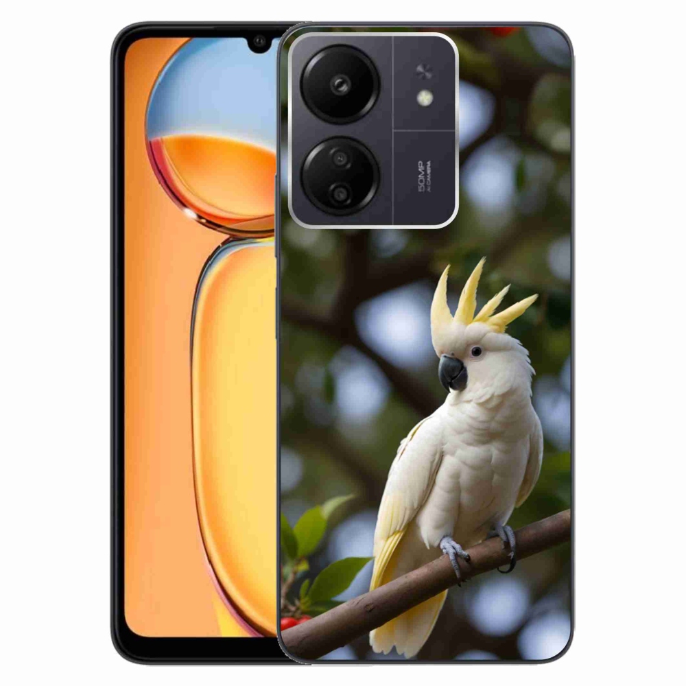 Gelový kryt mmCase na Xiaomi Poco C65/Redmi 13C - papoušek kakadu 3