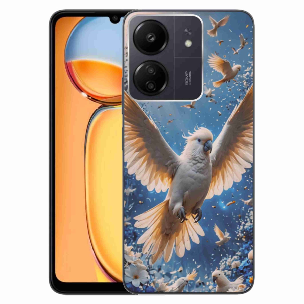 Gelový kryt mmCase na Xiaomi Poco C65/Redmi 13C - papoušek kakadu