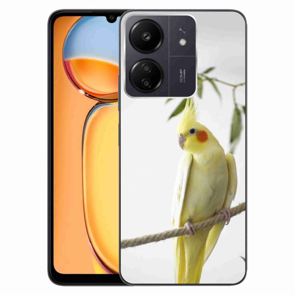 Gelový kryt mmCase na Xiaomi Poco C65/Redmi 13C - papoušek korela chocholatá
