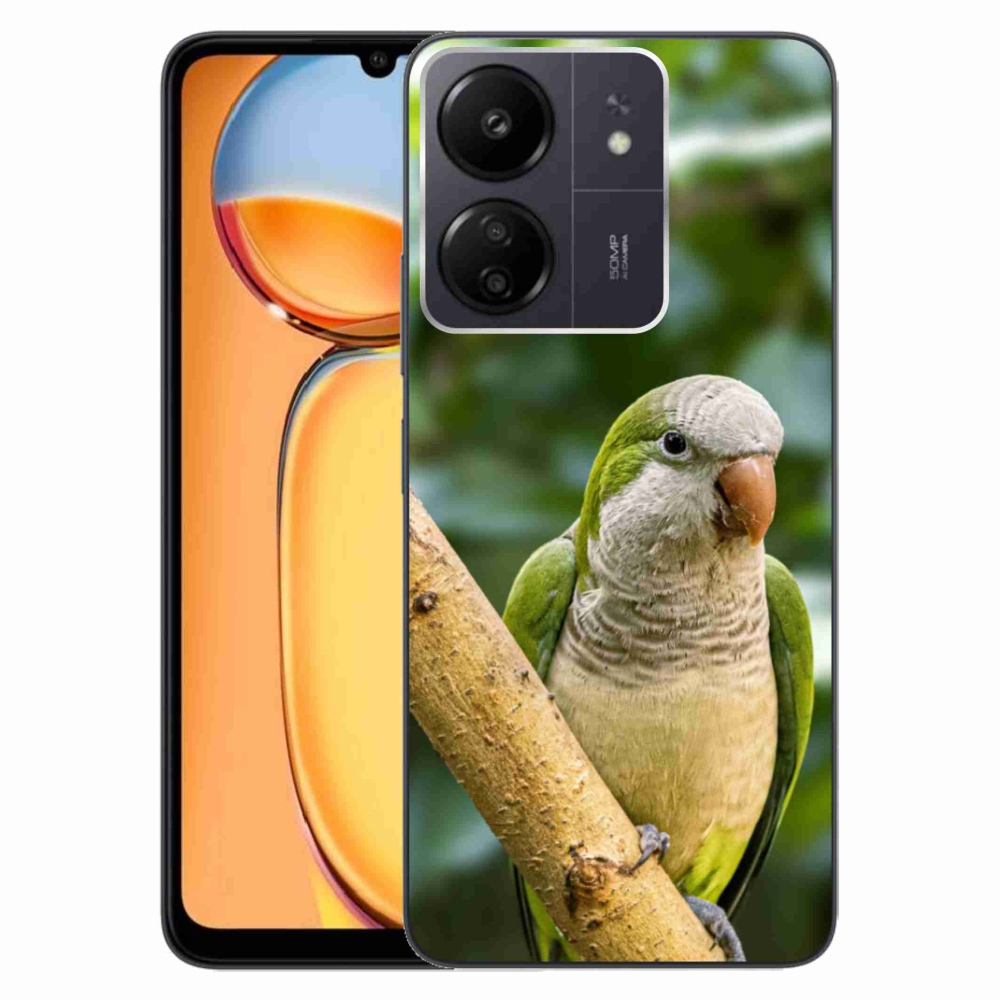 Gelový kryt mmCase na Xiaomi Poco C65/Redmi 13C - papoušek mníšek