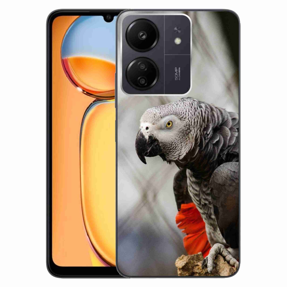 Gelový kryt mmCase na Xiaomi Poco C65/Redmi 13C - papoušek žako 3