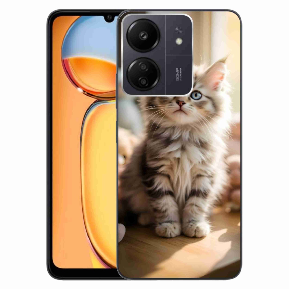 Gelový kryt mmCase na Xiaomi Poco C65/Redmi 13C - roztomilé kotě 10