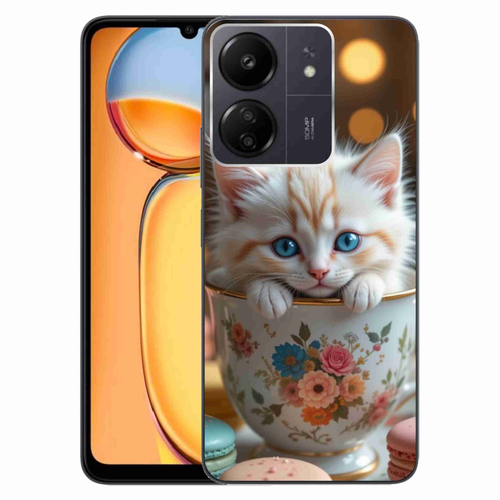 Gelový kryt mmCase na Xiaomi Poco C65/Redmi 13C - roztomilé kotě 6