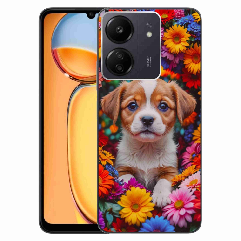 Gelový kryt mmCase na Xiaomi Poco C65/Redmi 13C - roztomilé štěně