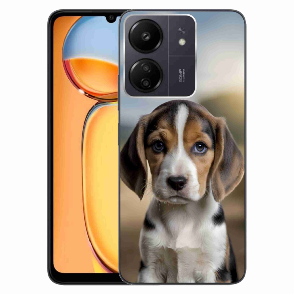 Gelový kryt mmCase na Xiaomi Poco C65/Redmi 13C - roztomilý bígl