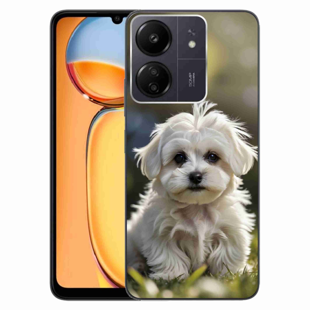 Gelový kryt mmCase na Xiaomi Poco C65/Redmi 13C - roztomilý maltézský psík