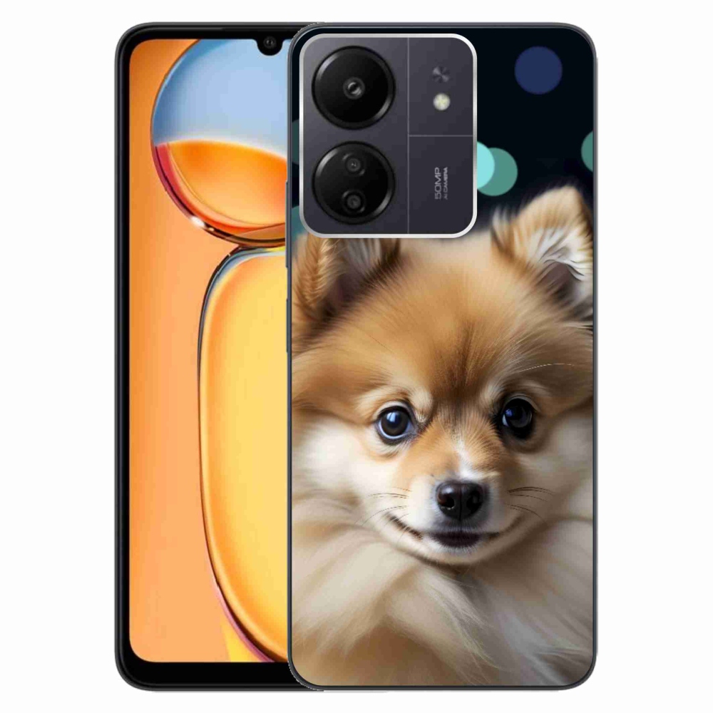 Gelový kryt mmCase na Xiaomi Poco C65/Redmi 13C - roztomilý pomeranian