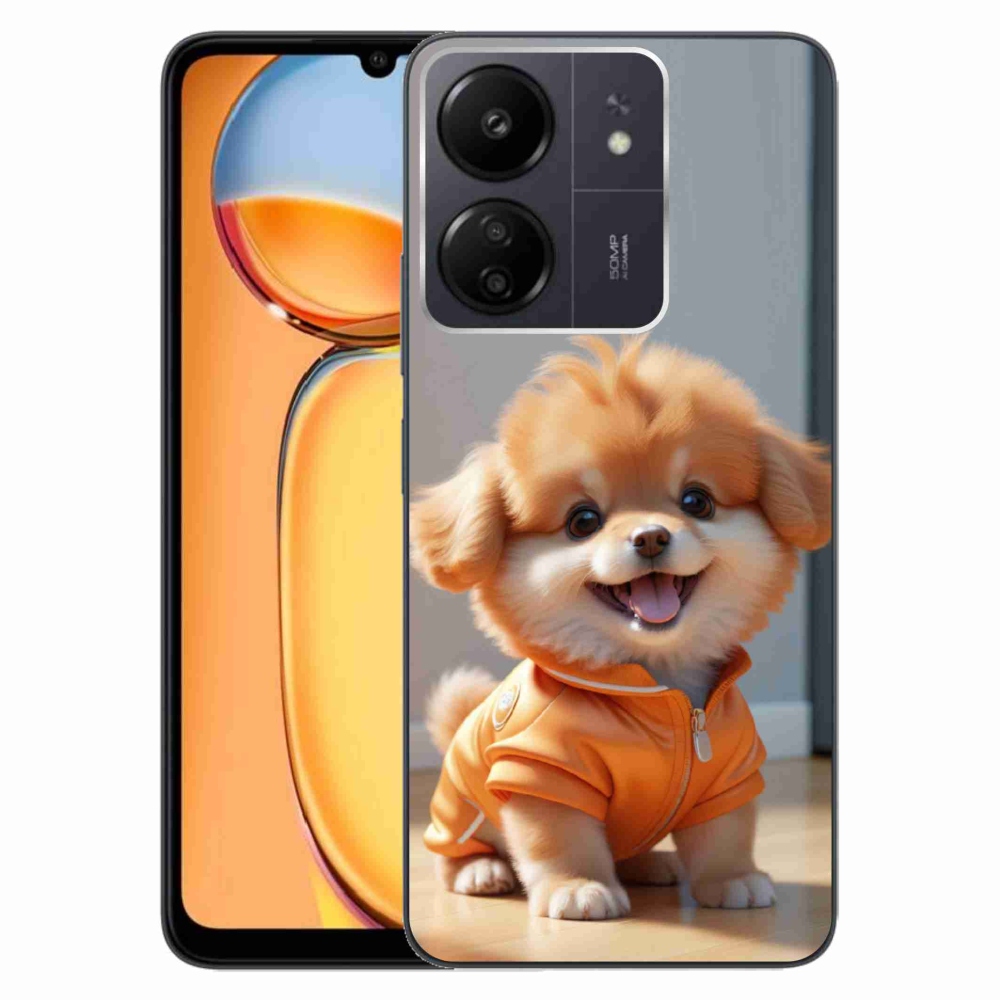 Gelový kryt mmCase na Xiaomi Poco C65/Redmi 13C - roztomilý pomeranian v mikině
