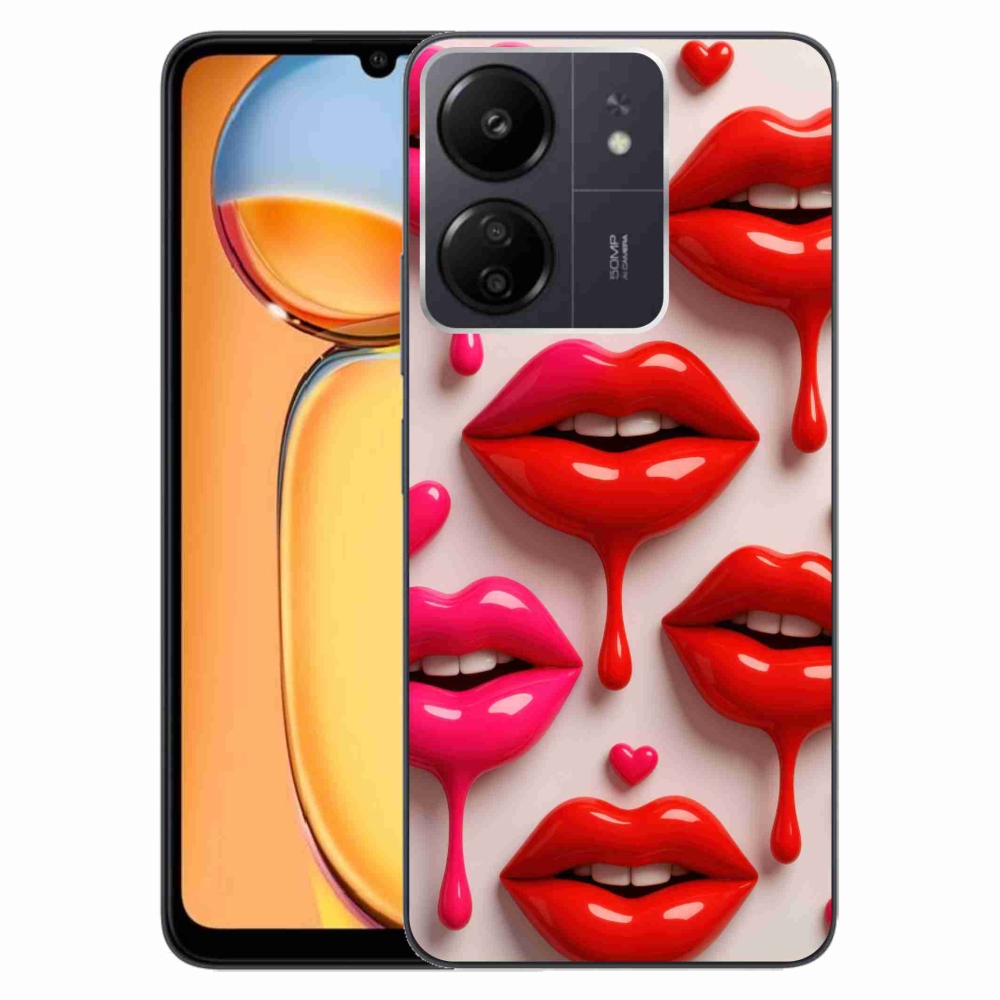 Gelový kryt mmCase na Xiaomi Poco C65/Redmi 13C - rty 2