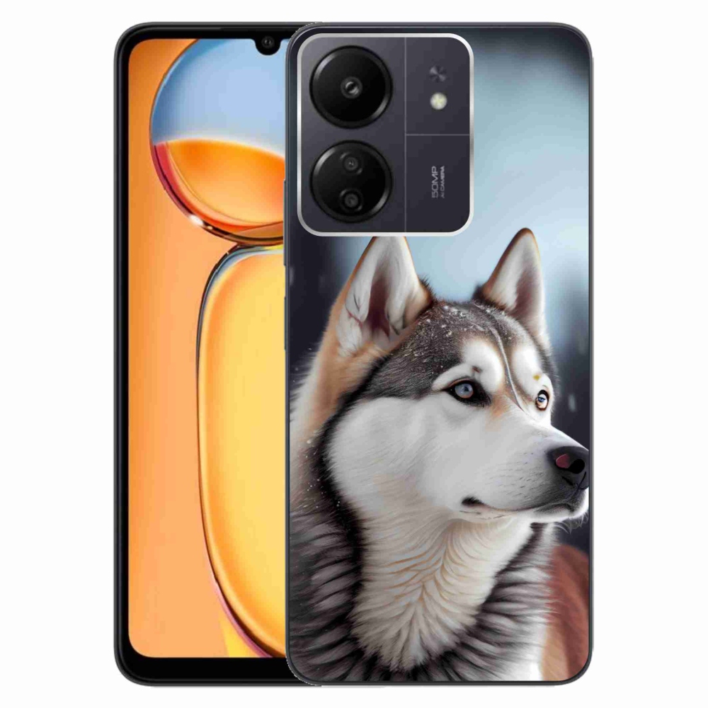 Gelový kryt mmCase na Xiaomi Poco C65/Redmi 13C - sibiřský husky