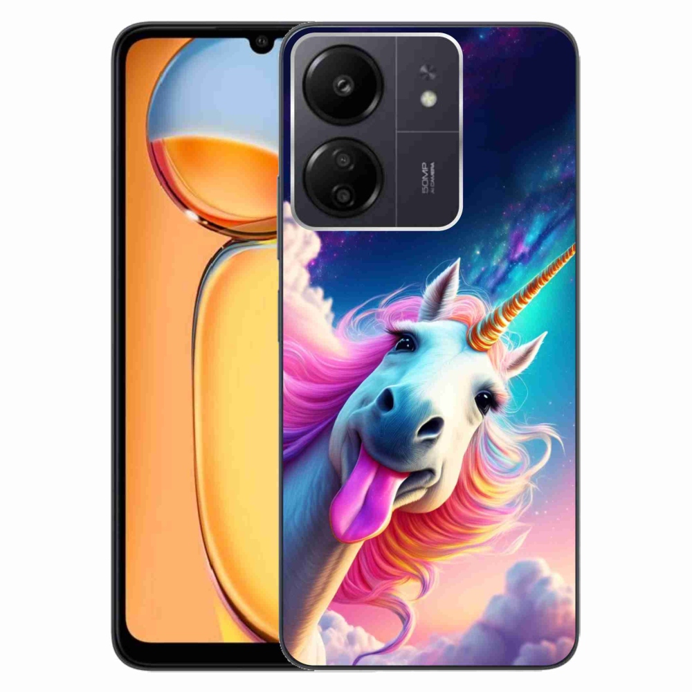 Gelový kryt mmCase na Xiaomi Poco C65/Redmi 13C - šílený jednorožec