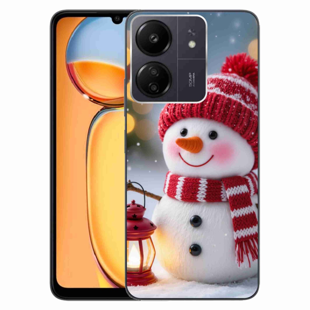 Gelový kryt mmCase na Xiaomi Poco C65/Redmi 13C - sněhulák 2