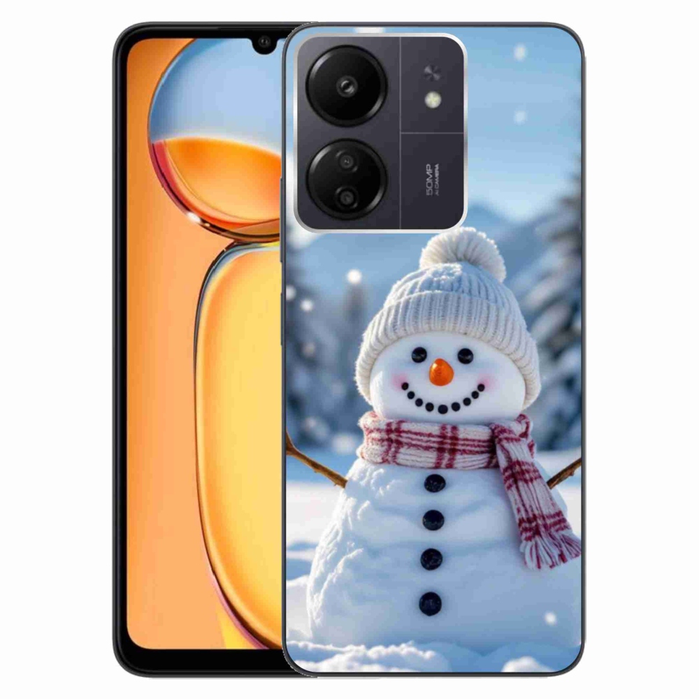 Gelový kryt mmCase na Xiaomi Poco C65/Redmi 13C - sněhulák 3