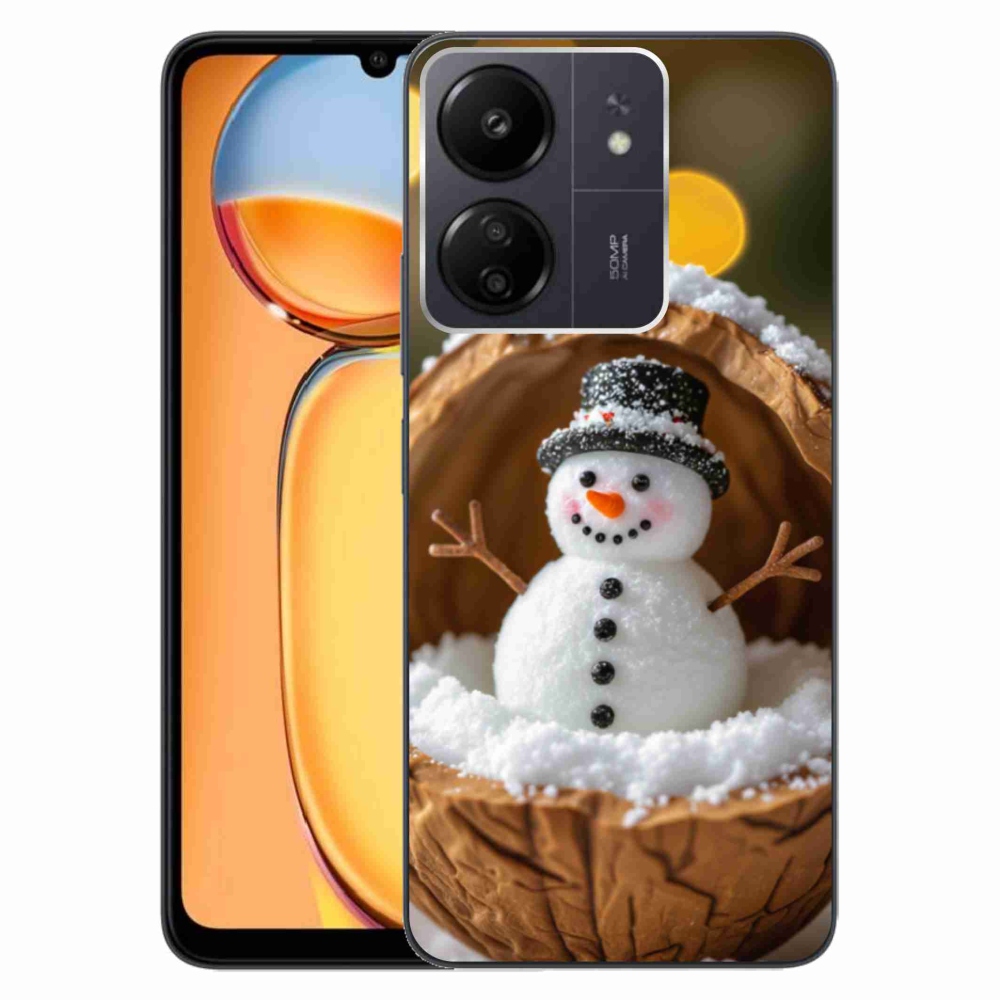 Gelový kryt mmCase na Xiaomi Poco C65/Redmi 13C - sněhulák 4