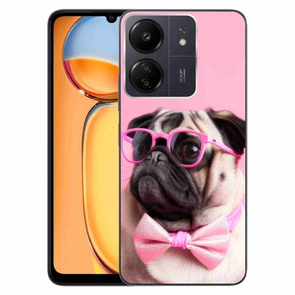 Gelový kryt mmCase na Xiaomi Poco C65/Redmi 13C - stylový mops