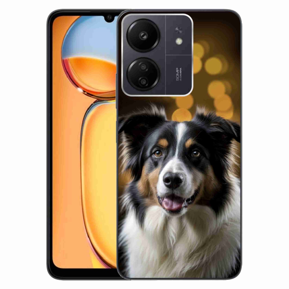 Gelový kryt mmCase na Xiaomi Poco C65/Redmi 13C - usměvavý australský ovčák