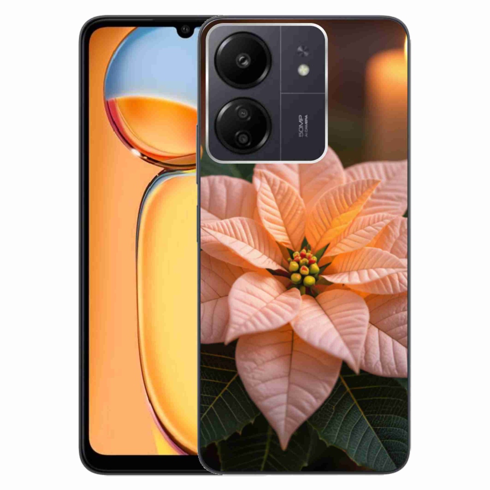 Gelový kryt mmCase na Xiaomi Poco C65/Redmi 13C - vánoční hvězda