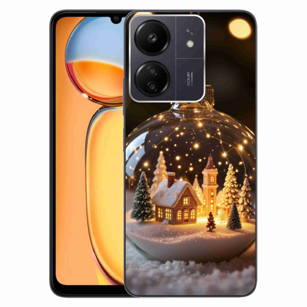 Gelový kryt mmCase na Xiaomi Poco C65/Redmi 13C - vánoční koule 3