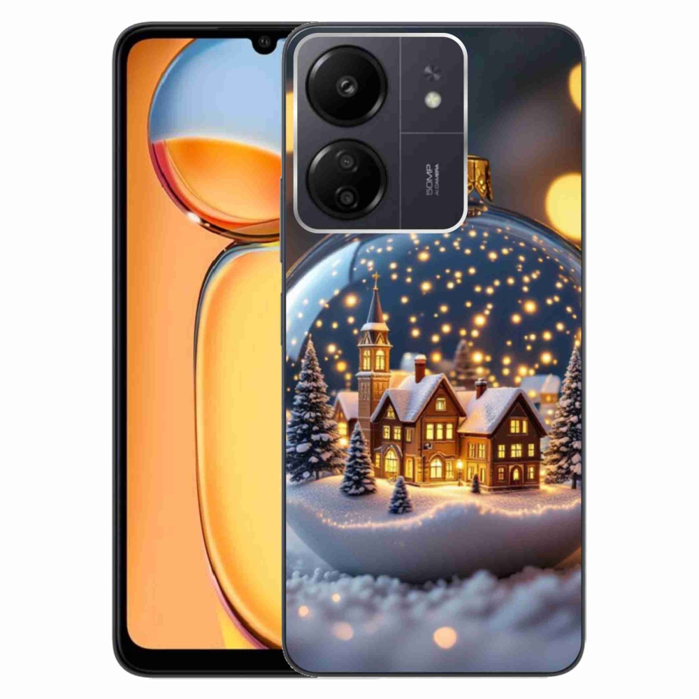Gelový kryt mmCase na Xiaomi Poco C65/Redmi 13C - vánoční koule 4