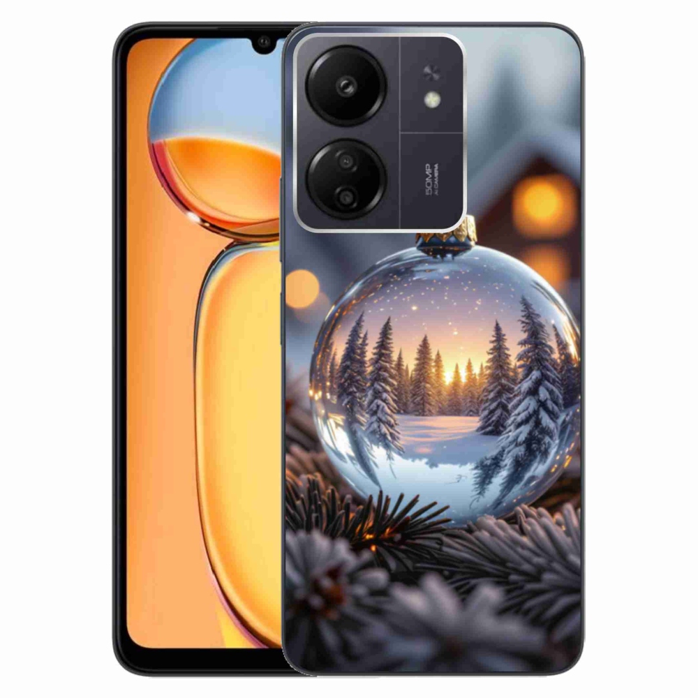 Gelový kryt mmCase na Xiaomi Poco C65/Redmi 13C - vánoční ozdoba