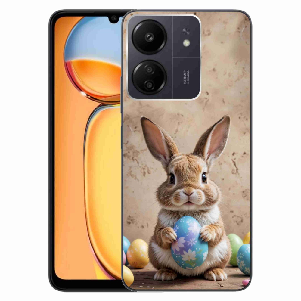 Gelový kryt mmCase na Xiaomi Poco C65/Redmi 13C - velikonoční králíček