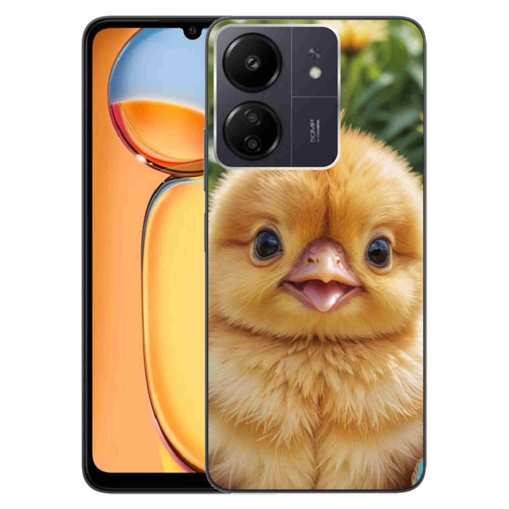 Gelový kryt mmCase na Xiaomi Poco C65/Redmi 13C - veselé kuřátko