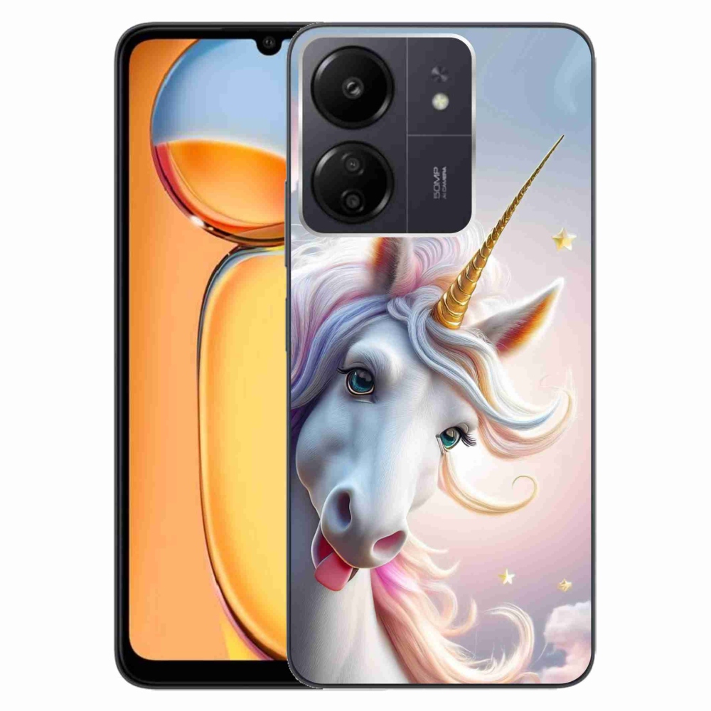 Gelový kryt mmCase na Xiaomi Poco C65/Redmi 13C - veselý jednorožec