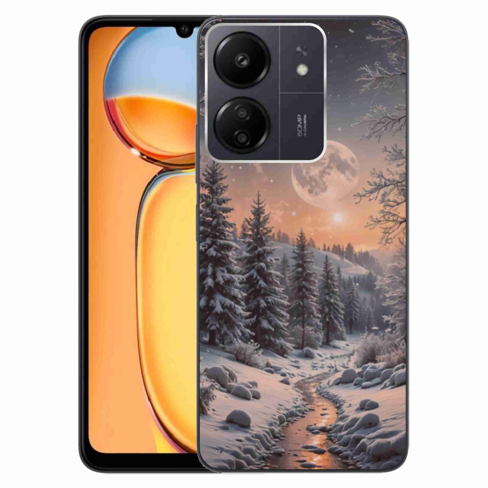 Gelový kryt mmCase na Xiaomi Poco C65/Redmi 13C - zimní krajina 2