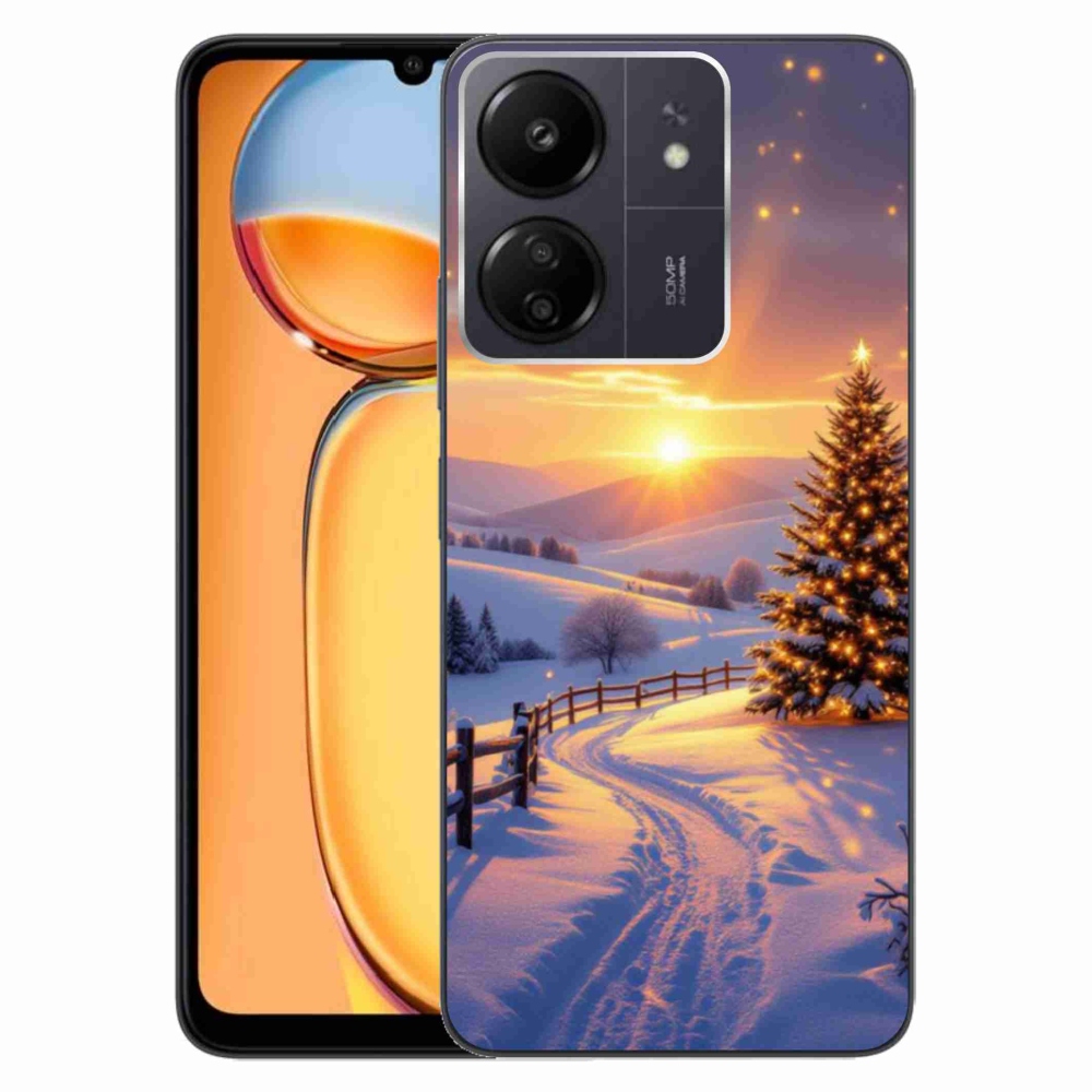 Gelový kryt mmCase na Xiaomi Poco C65/Redmi 13C - zimní krajina