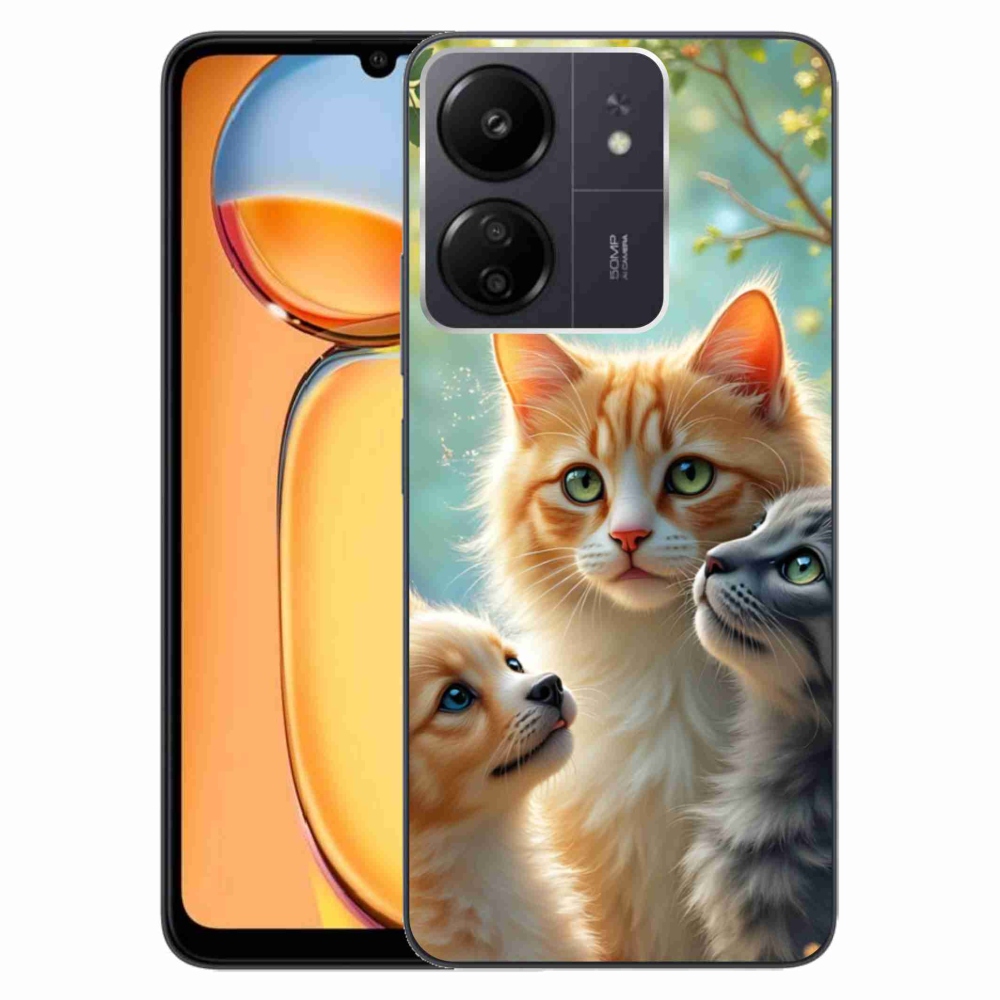 Gelový kryt mmCase na Xiaomi Poco C65/Redmi 13C - zvířecí přátelství 2