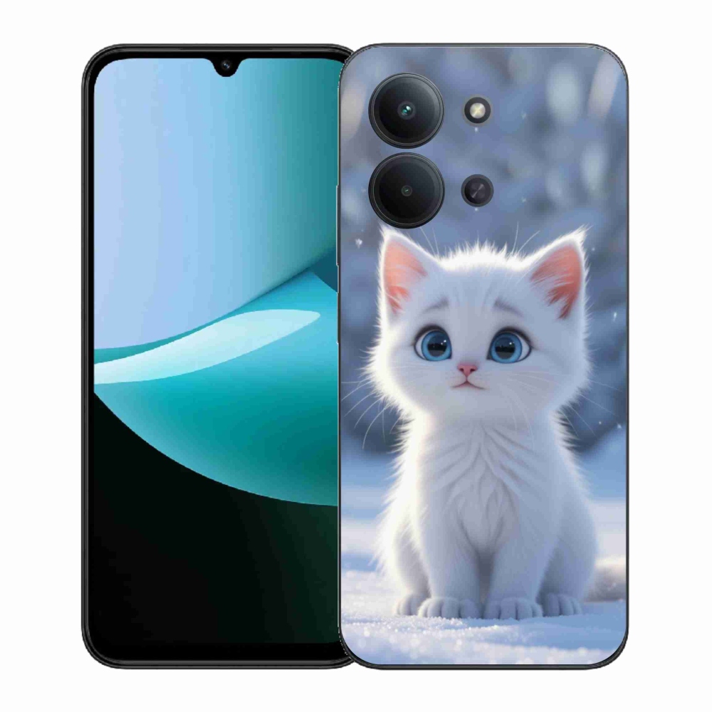 Gelový kryt mmCase na Xiaomi Poco C85 (171mm)/Redmi 15C (171mm)  - bílé kotě 3