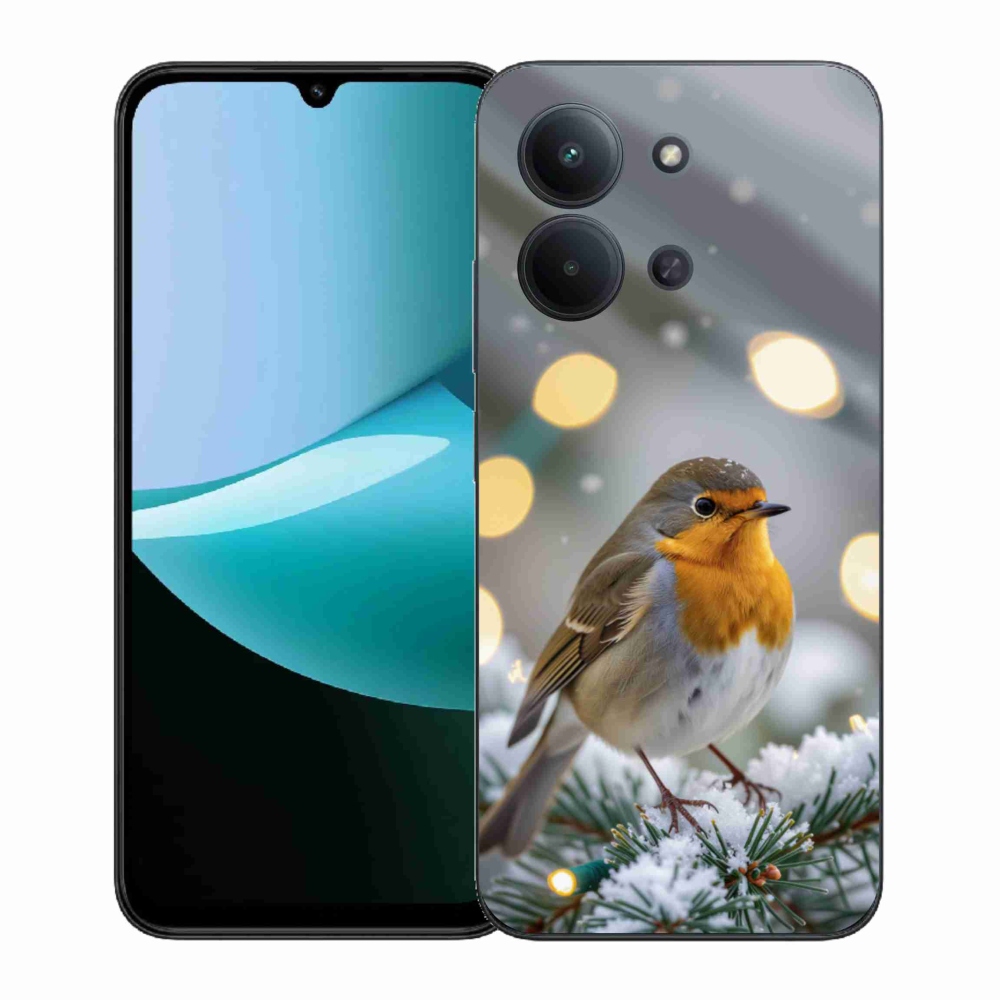 Gelový kryt mmCase na Xiaomi Poco C85 (171mm)/Redmi 15C (171mm)  - červenka v zimě