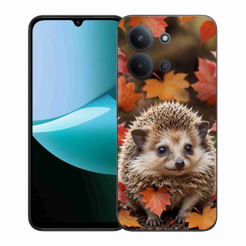 Gelový kryt mmCase na Xiaomi Poco C85 (171mm)/Redmi 15C (171mm)  - ježek v listí